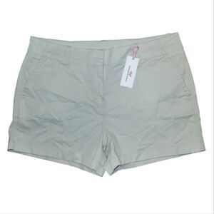 NWT Vineyard Vines Women's Khaki 3.5 Inch Everyday Shorts Stone Size 14